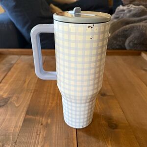HydroJug Traveler 40oz Cloud Nine Gingham Patterned Tumbler